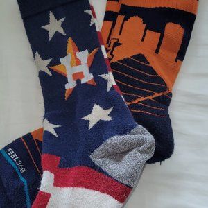 Houston Astros Men's large socks